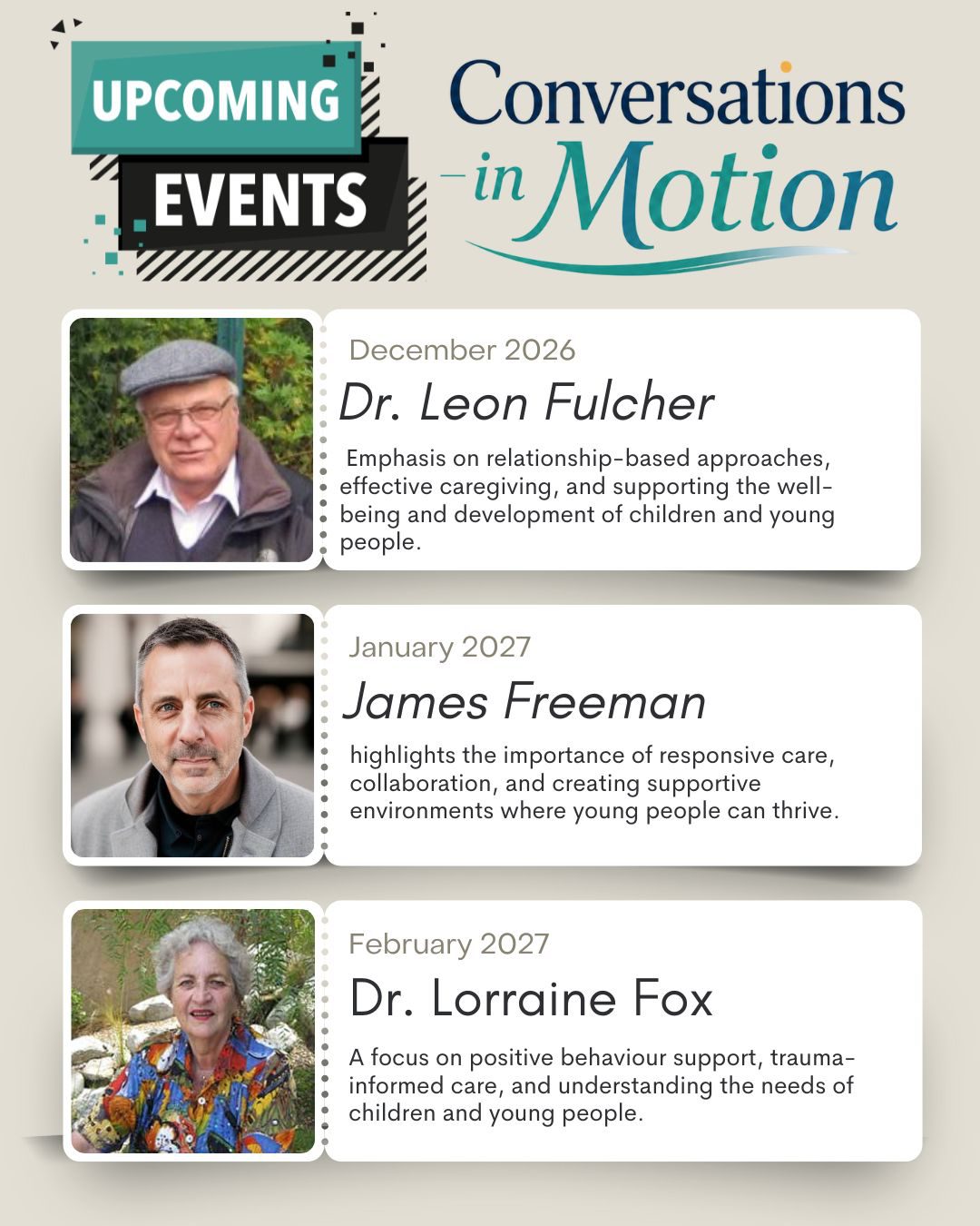 Upcoming Conversations