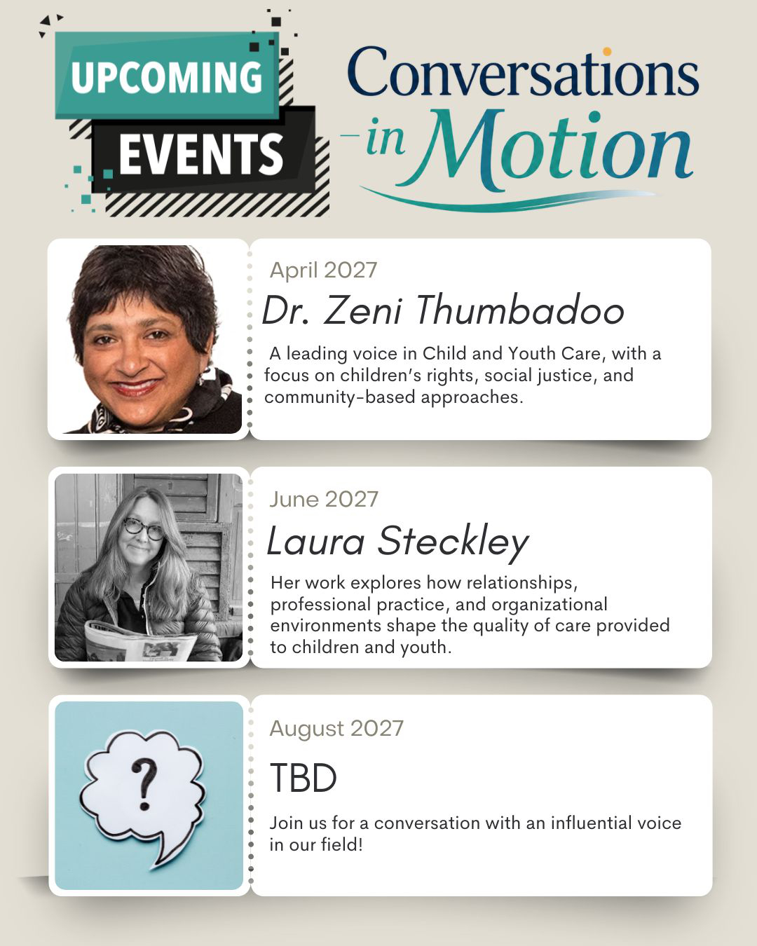 Upcoming Conversations